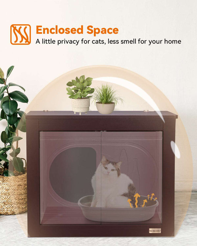 PETSFIT Cat Litter Box as Cat House Collapsible Use No Assembly Needed (Only available in the USA) product image showing 1...