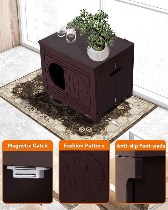 PETSFIT Cat Litter Box as Cat House Collapsible Use No Assembly Needed (Only available in the USA) product image showing 1...