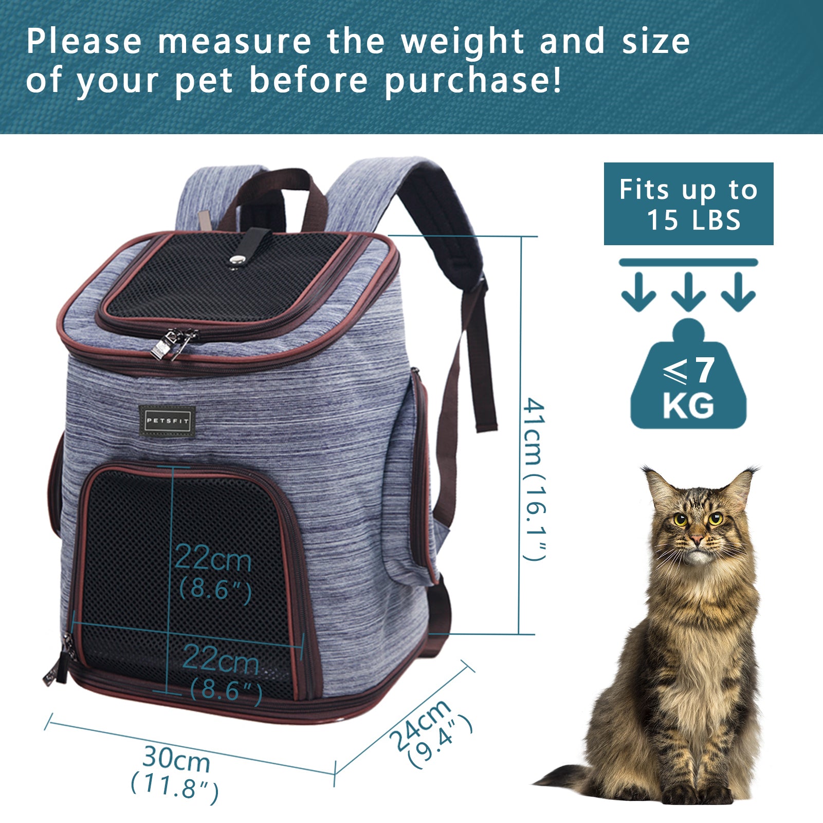 petsfit-dog-backpack-carrier-for-small-dogs-cats-rabbits-adjustable-dog-front-carrier-with-breathable-head-out-design-collapsible-dogs-transport-backpack-for-travel-hiking-and-cycling-outdoor-use-03