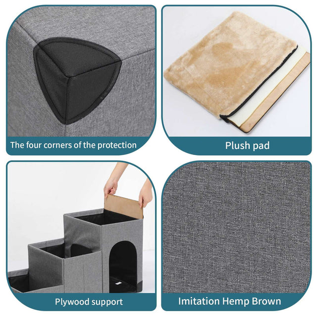 PETSFIT Pet Steps 3 in 1 Multi Use with Storage Room product image showing 9ee9a7d8 f3f4 495f 8e3f f6e004c5de34 for petsfi...