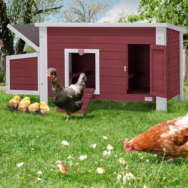 PETSFIT Large Chicken Coop For Sale with Perches Wooden Outdoor Weatherproof product image showing 3 ace28e2d 3635 49cc a1...