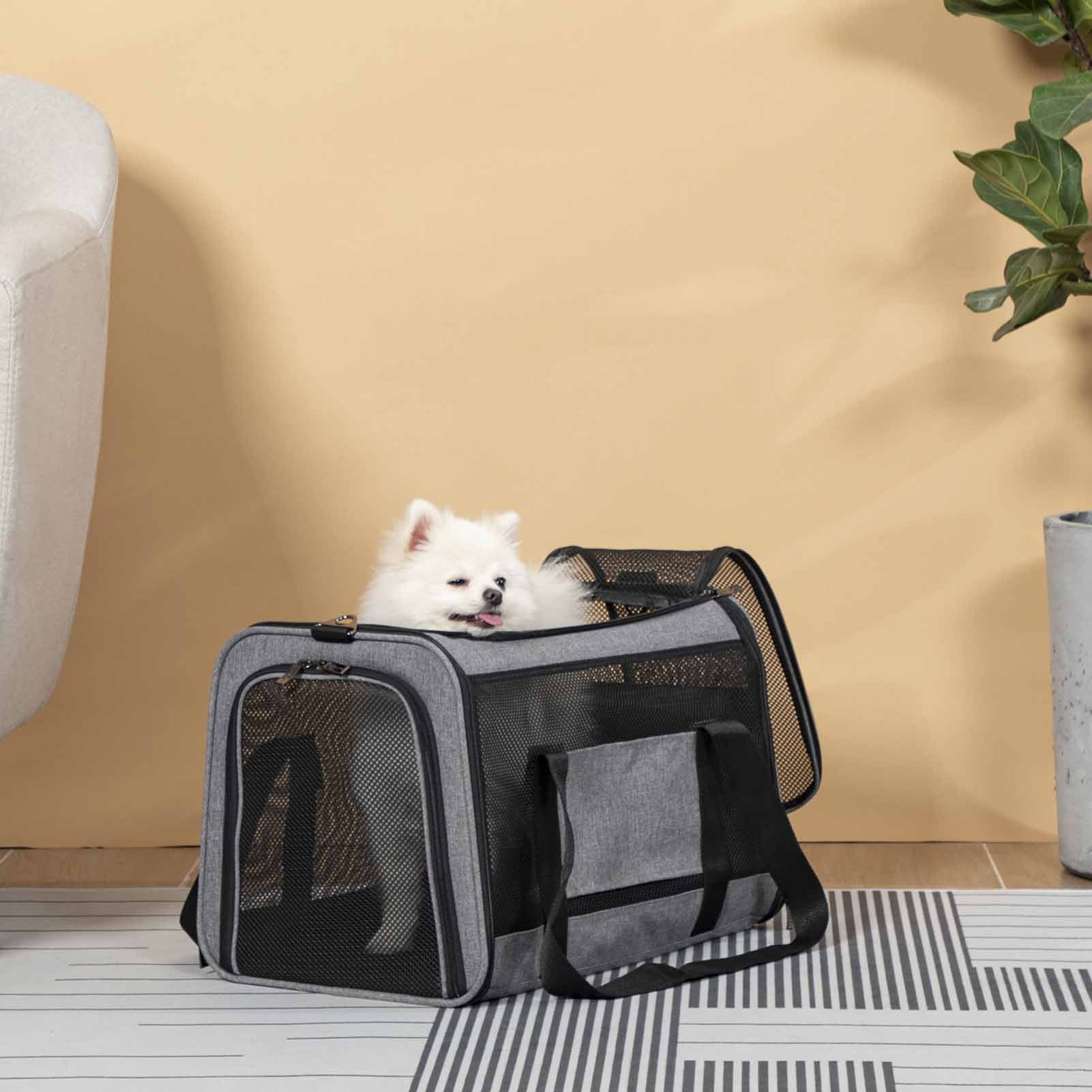 Expandable Cat Carrier Dog Carriers Airline Approved Soft-Sided Portable  Pet Travel Washable Carrier - China Pet Bag and Pet Carrier price