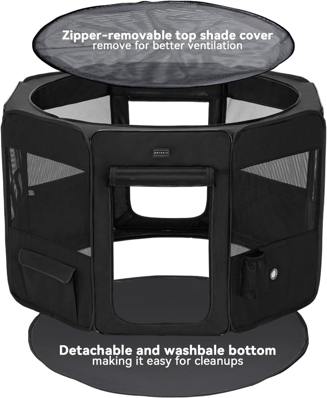 PETSFIT Dog Playpen And Crate Collapsible Portable PlayPen For Small Medium Dogs - Pet Supplies