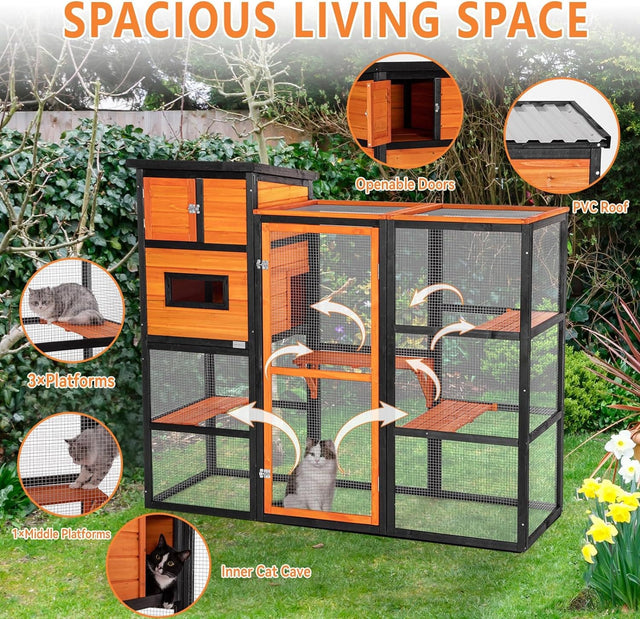 PETSFIT Indoor&Outdoor Cat Enclosure