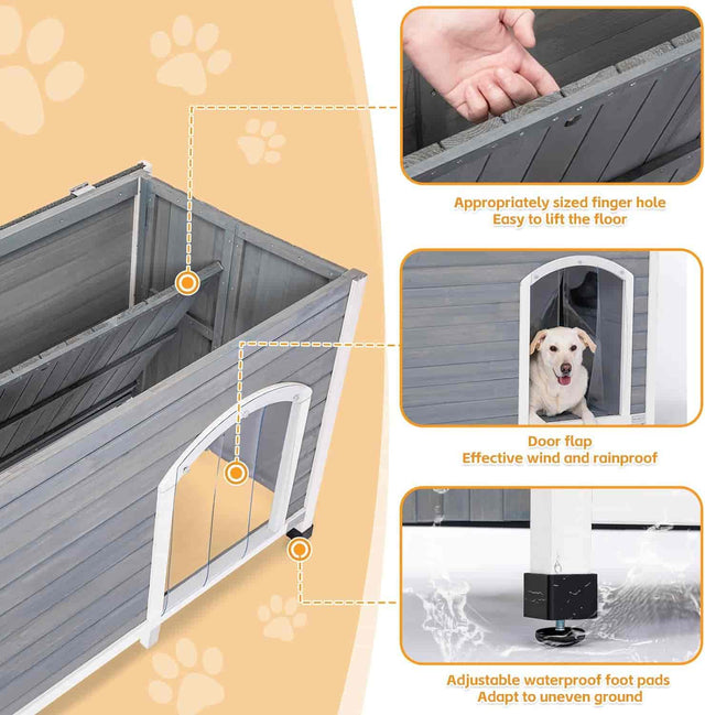 PETSFIT Big Outdoor Dog House PETSFIT