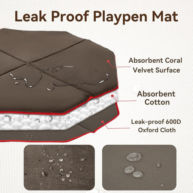 PETSFIT Soft Washable Octagon Playpen Mat PETSFIT STORE