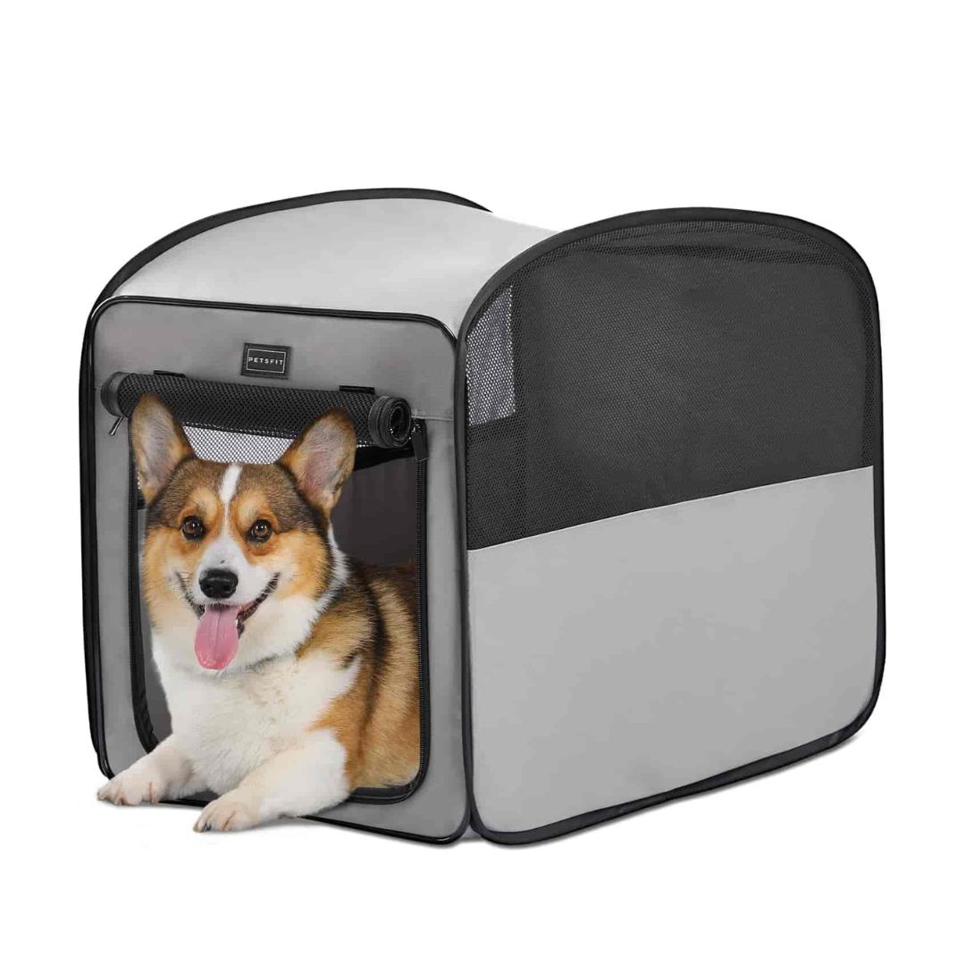 Portable Dog Crate Pop Up Collapsible Crate PETSFIT