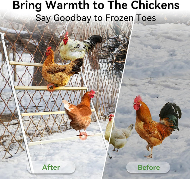 PETSFIT Chicken Roosting Perch Perfect for Backyard Poultry Chicken Perch for Coop Chicken Toys - PETSFIT STORE