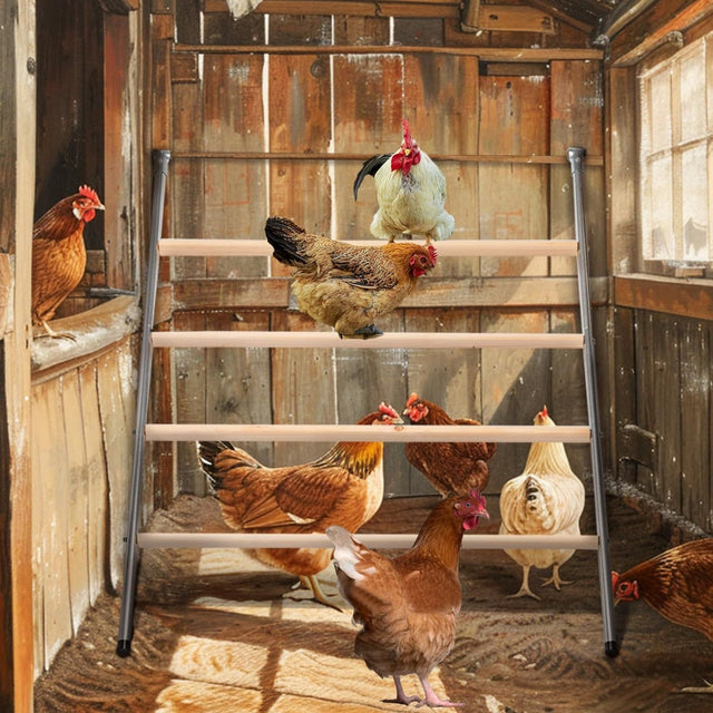 PETSFIT Chicken Roosting Perch Perfect for Backyard Poultry Chicken Perch for Coop Chicken Toys - PETSFIT STORE