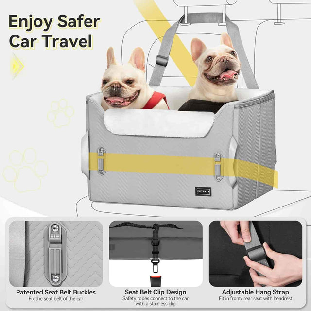 PETSFIT Car Seat For Dogs Medium Suitable for 1 or 2 Pets