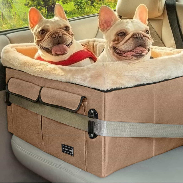 PETSFIT Dog Booster Seat For Car Pet Travel Booster Seat with Safety Belt - PETSFIT STORE