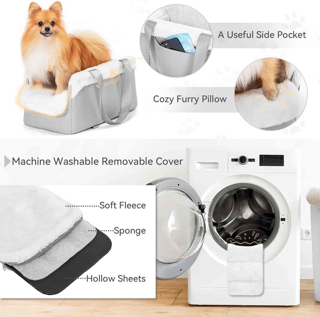 PETSFIT Small Dog Console Car Seat PETSFIT