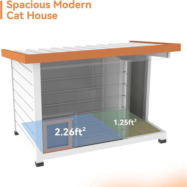 PETSFIT Heated Cat House Outdoor PETSFIT