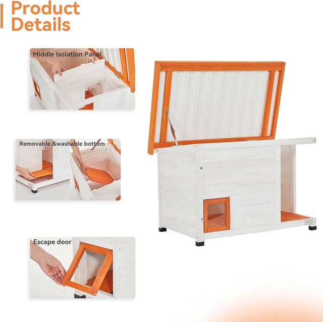 PETSFIT Heated Cat House Outdoor PETSFIT