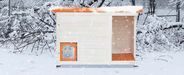 PETSFIT Heated Cat House Outdoor PETSFIT