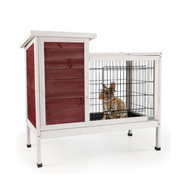 PETSFIT Guinea Pig Cage Rabbit Hutch with Pull Out Tray PETSFIT