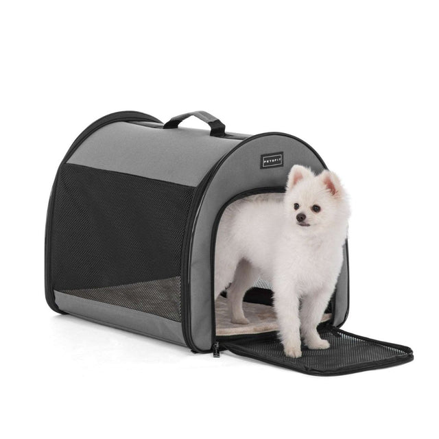 PETSFIT Arch Design Soft Sided Portable Dog Crate β Lightweight and Foldable Travel Kennel for Small to Medium Dogs.