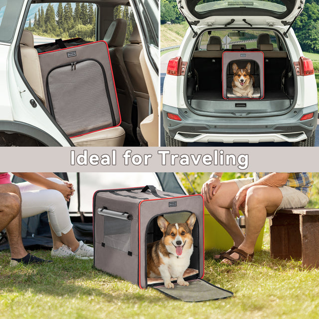 PETSFIT wire frame soft pet crate collapsible and portable