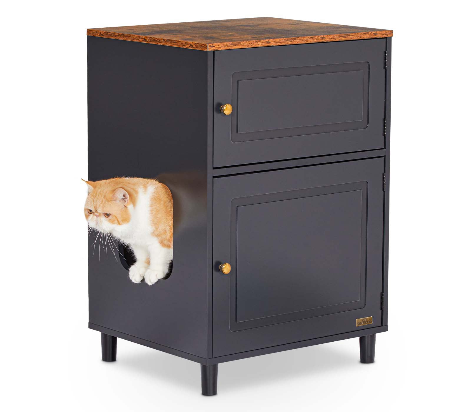 Litter Box Enclosure Stylish Furniture with Odor-Free Design – PETSFIT