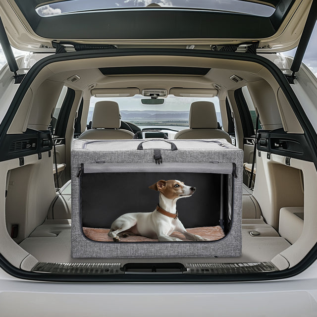 PETSFIT travel dog crate with comfort and safety