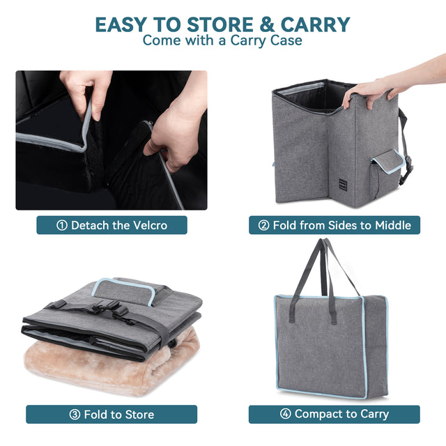 PETSFIT Dog Booster Car Seat front view for small dogs