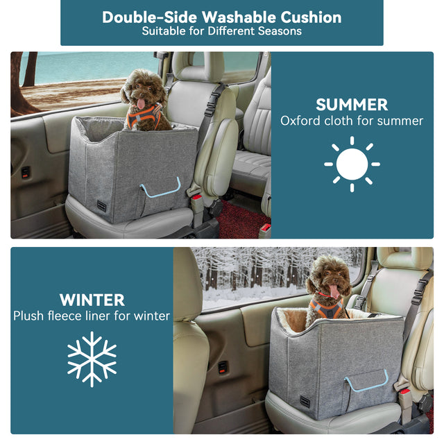 PETSFIT Dog Booster Car Seat front view for small dogs