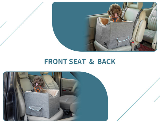 PETSFIT Dog Booster Car Seat front view for small dogs