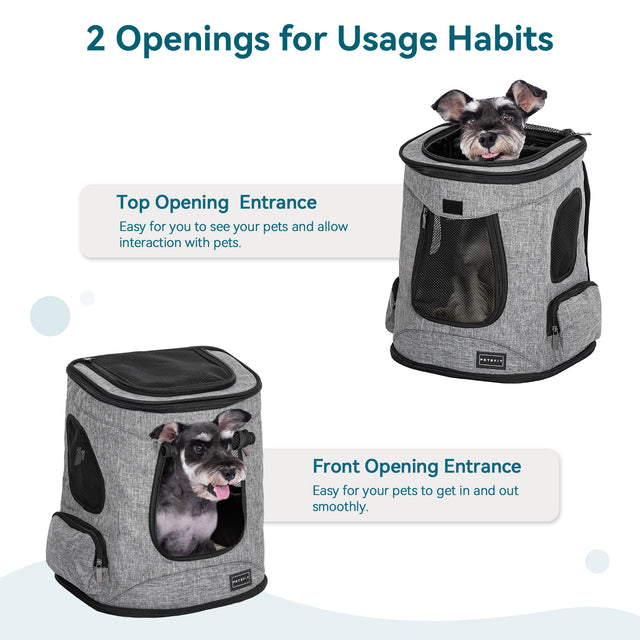 PETSFIT Pet Backpack Carrier for Hiking – Lightweight, Ergonomic, and Travel-Friendly Backpack for Cats and Small Dogs