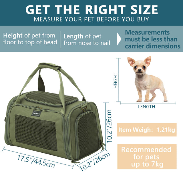 Detailansicht der seitlichen Netzwand und Aufbewahrungstasche der Petsfit Transporttasche