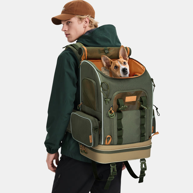 PETSFIT WILDPATH Pet Carrier Backpack for Hiking with Multi-Compartment Storage