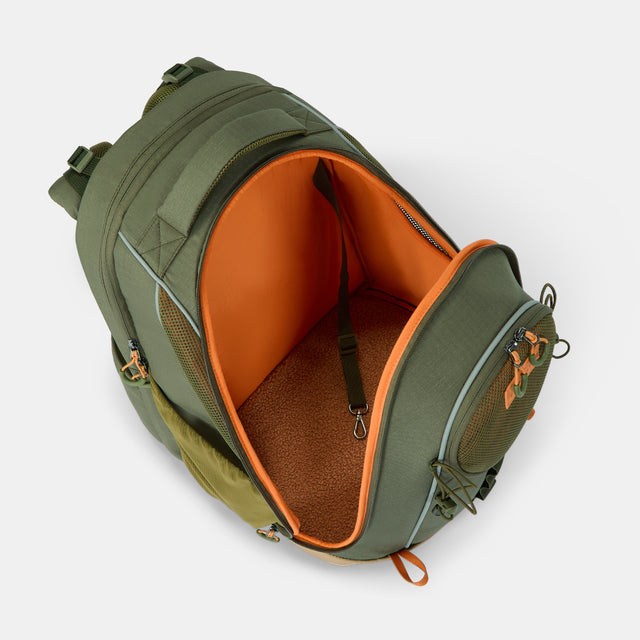 PETSFIT WildPath pet carrier backpack for small dogs and cats with waterproof TPU base, ideal for hiking and travel