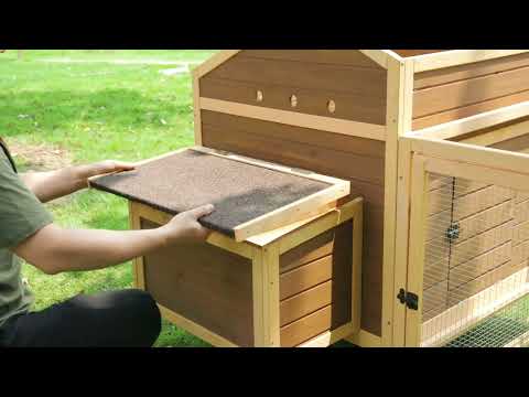 Installation video for large chicken coop wooden SHW10365