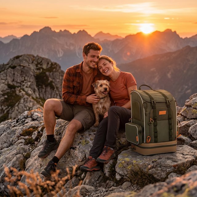 PETSFIT WILDPATH Pet Carrier Backpack for Hiking with Multi-Compartment Storage