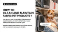 Ultimate-Guide-How-to-Clean-and-Maintain-Fabric-Pet-Products PETSFIT STORE