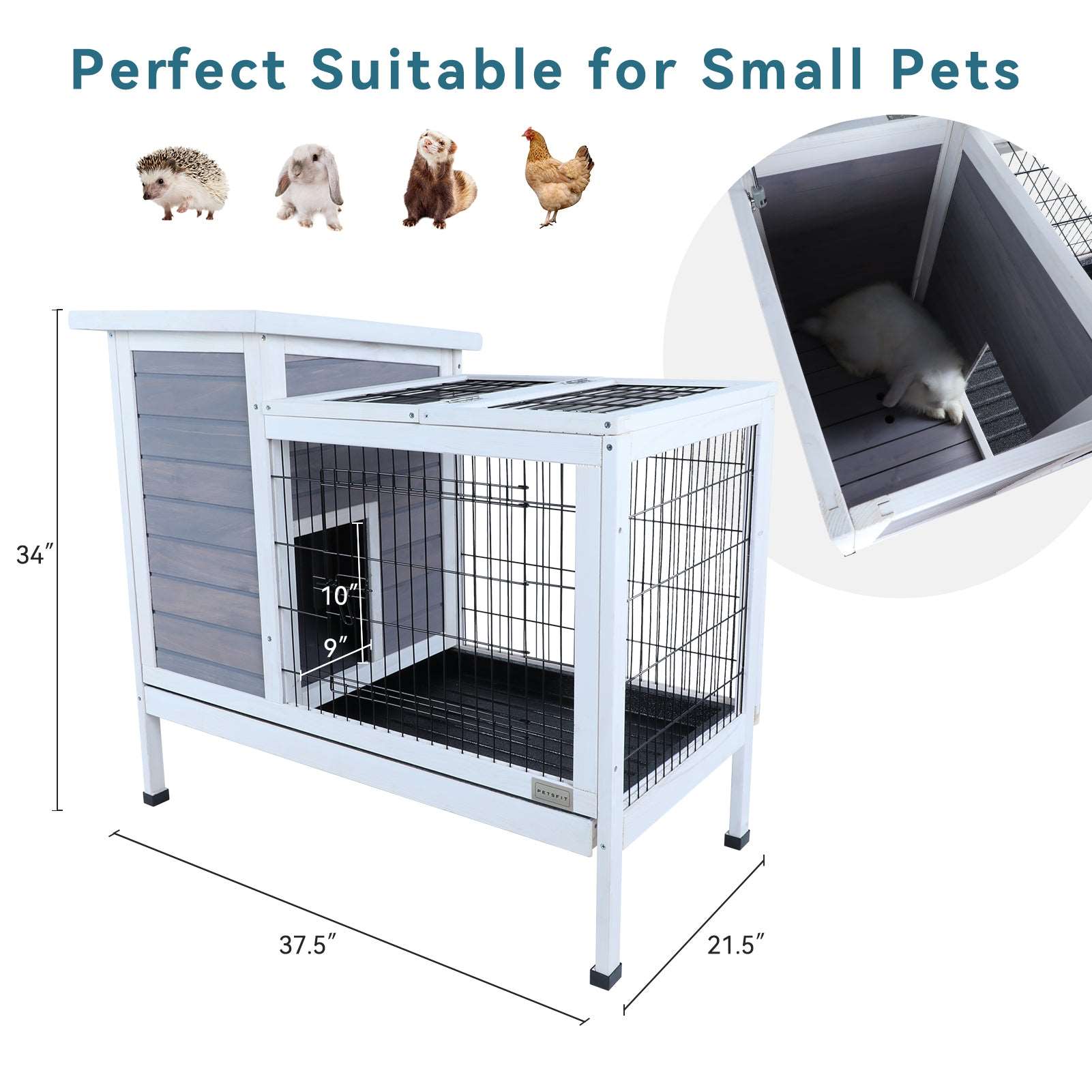 Petsfit-Guinea-Pig-Cage-Rabbit-Hutch-with-Pull-Out-Tray-08