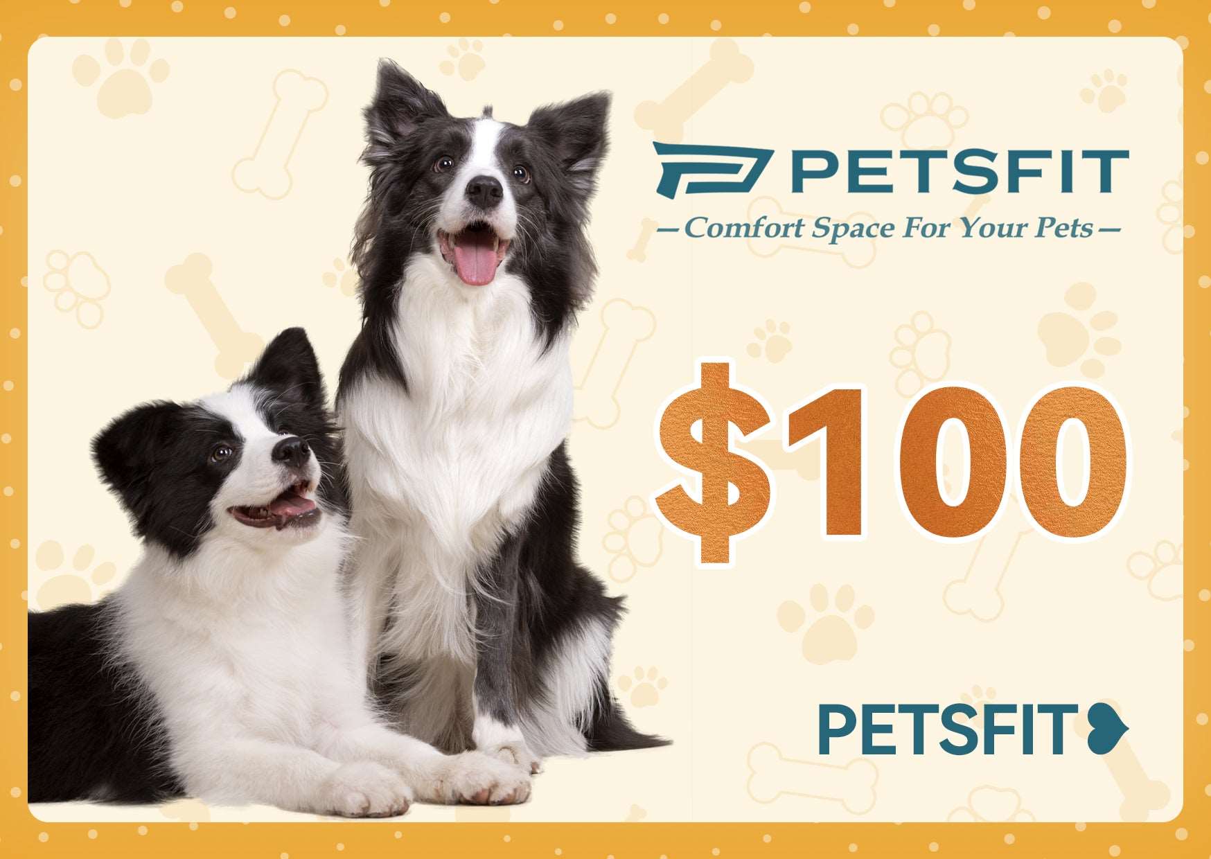 $100 PETSFIT Gift Card