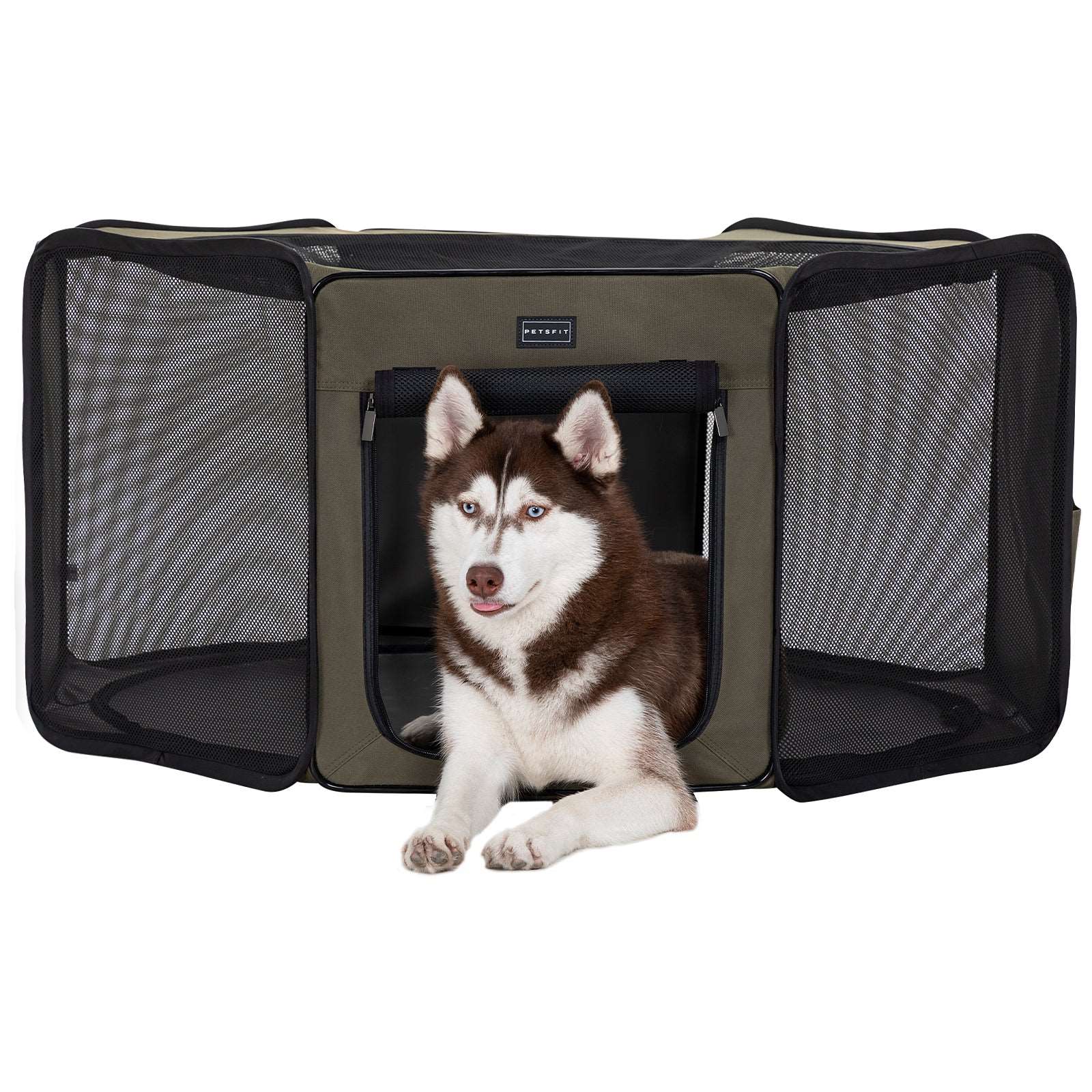 PETSFIT Portable Dog Playpen Indoor Pet Delivery Room Outdoor Pet Tent