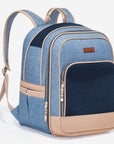 PETSFIT Trendy Denim Pet Carrier Backpack