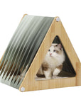 Petsfit-Modern-Style-Wood-Cat-House-with-Soft-Mat-01