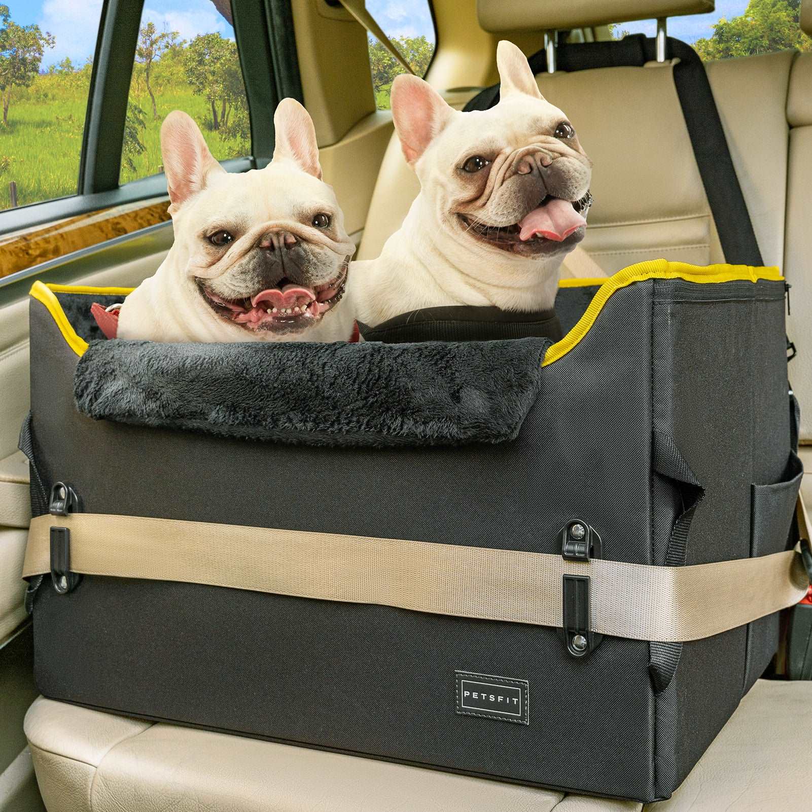 petsfit-dog-booster-car-seat-dog-car-seat-for-medium-dogs-with-2-clip-on-safety-leashes-01
