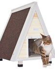 PETSFIT-Single-Story-Triangular-Cat-House-With-Foot-Stand-10