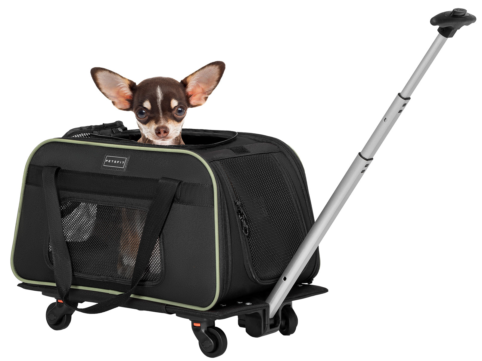 PETSFIT Pet Travel Carrier With Wheels