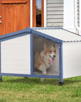 PETSFIT Waterproof PVC Roof Outdoor Dog House