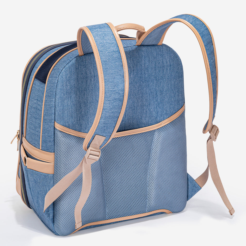 PETSFIT Trendy Denim Pet Carrier Backpack