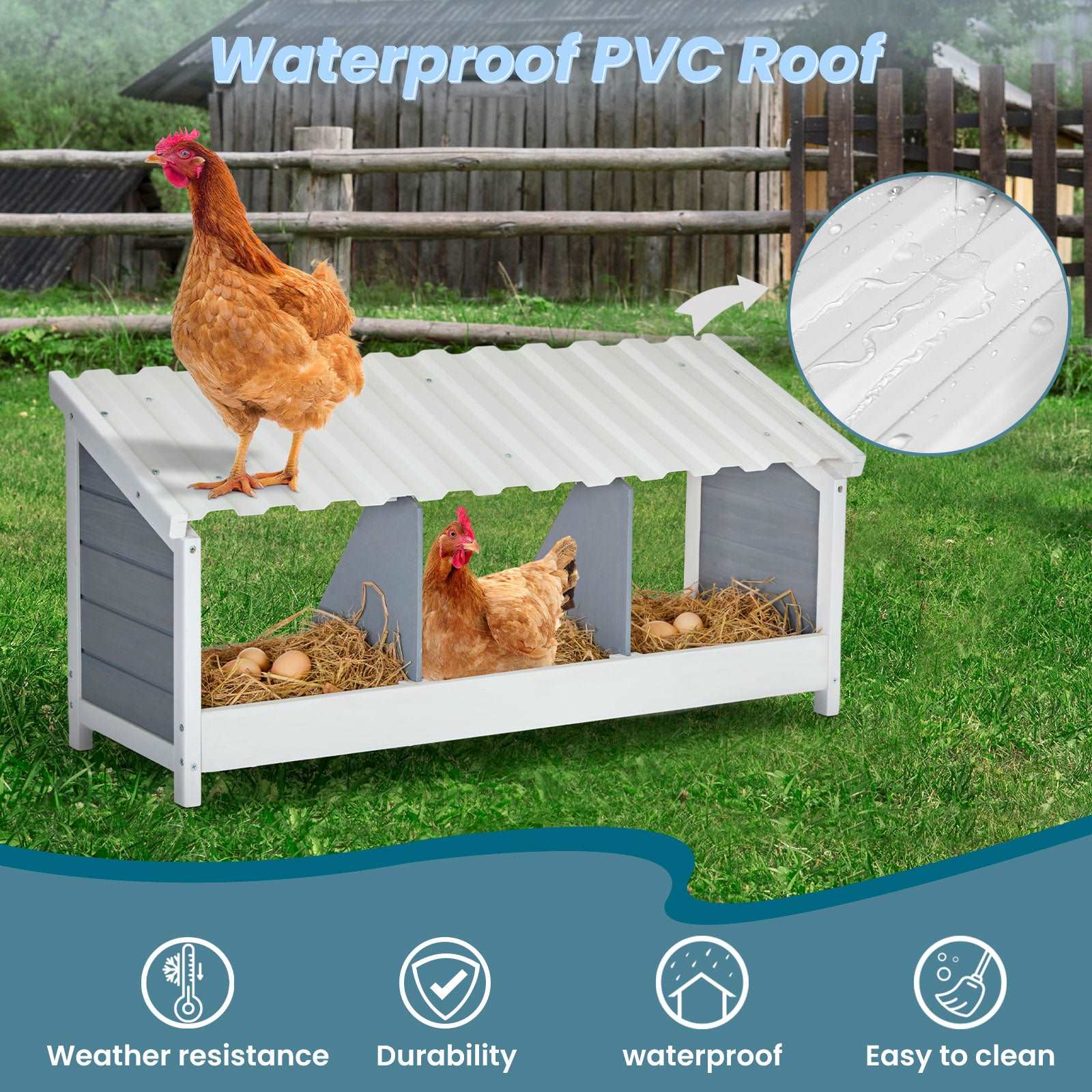 petsfit-triple-chicken-nesting-box-chicken-coop-accessories-with-pvc-roofing-versatile-use-wood-nesting-boxes-for-hens-easy-to-assemble-03