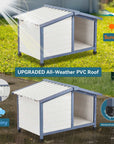 PETSFIT Waterproof PVC Roof Outdoor Dog House