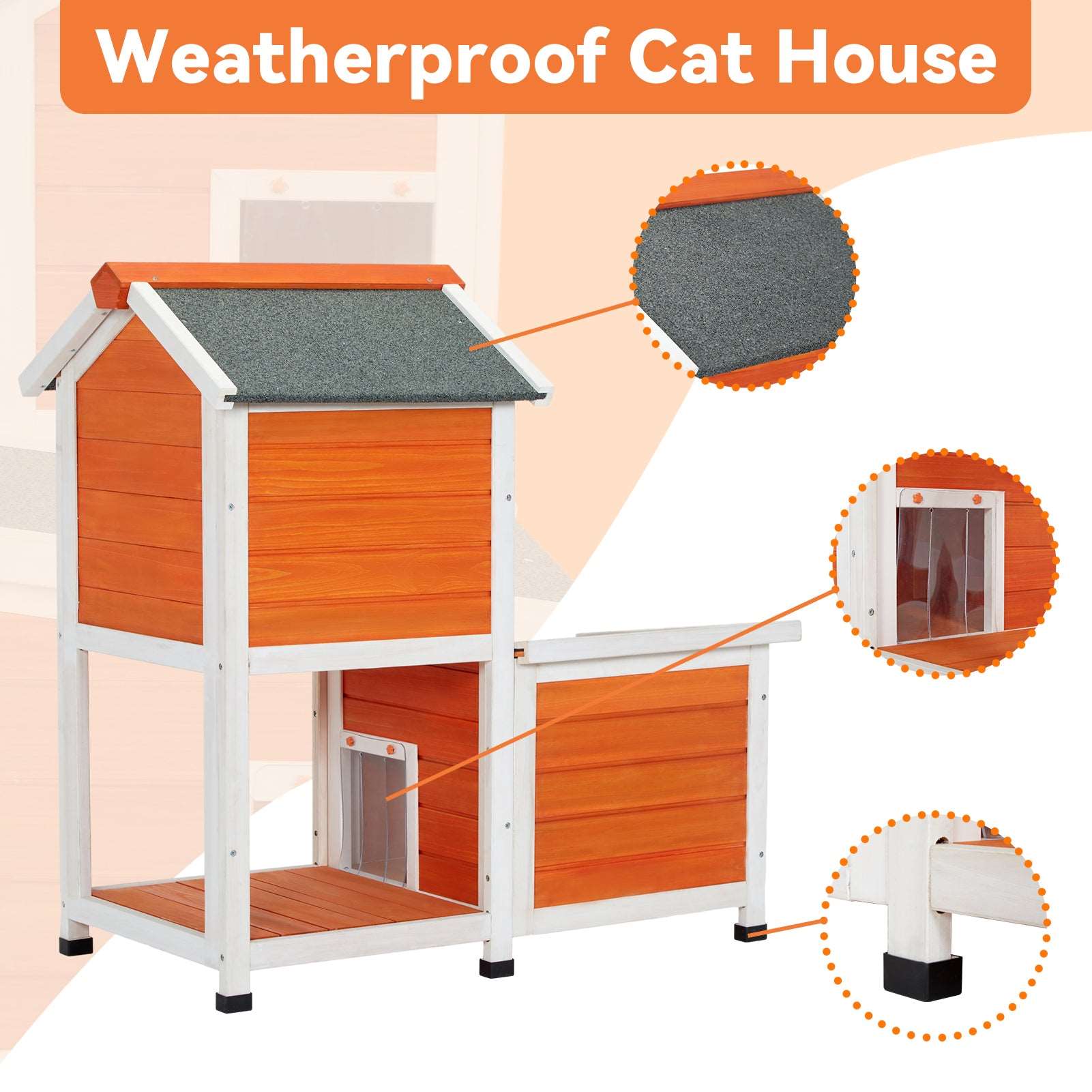 petsfit-2-stroy-cat-house-outdoor-insulated-high-feet-feeding-station-door-curtain-wood-outside-cat-house-bunny-rabbit-hutch-orange-07