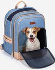 PETSFIT Trendy Denim Pet Carrier Backpack