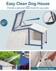 PETSFIT Waterproof PVC Roof Outdoor Dog House