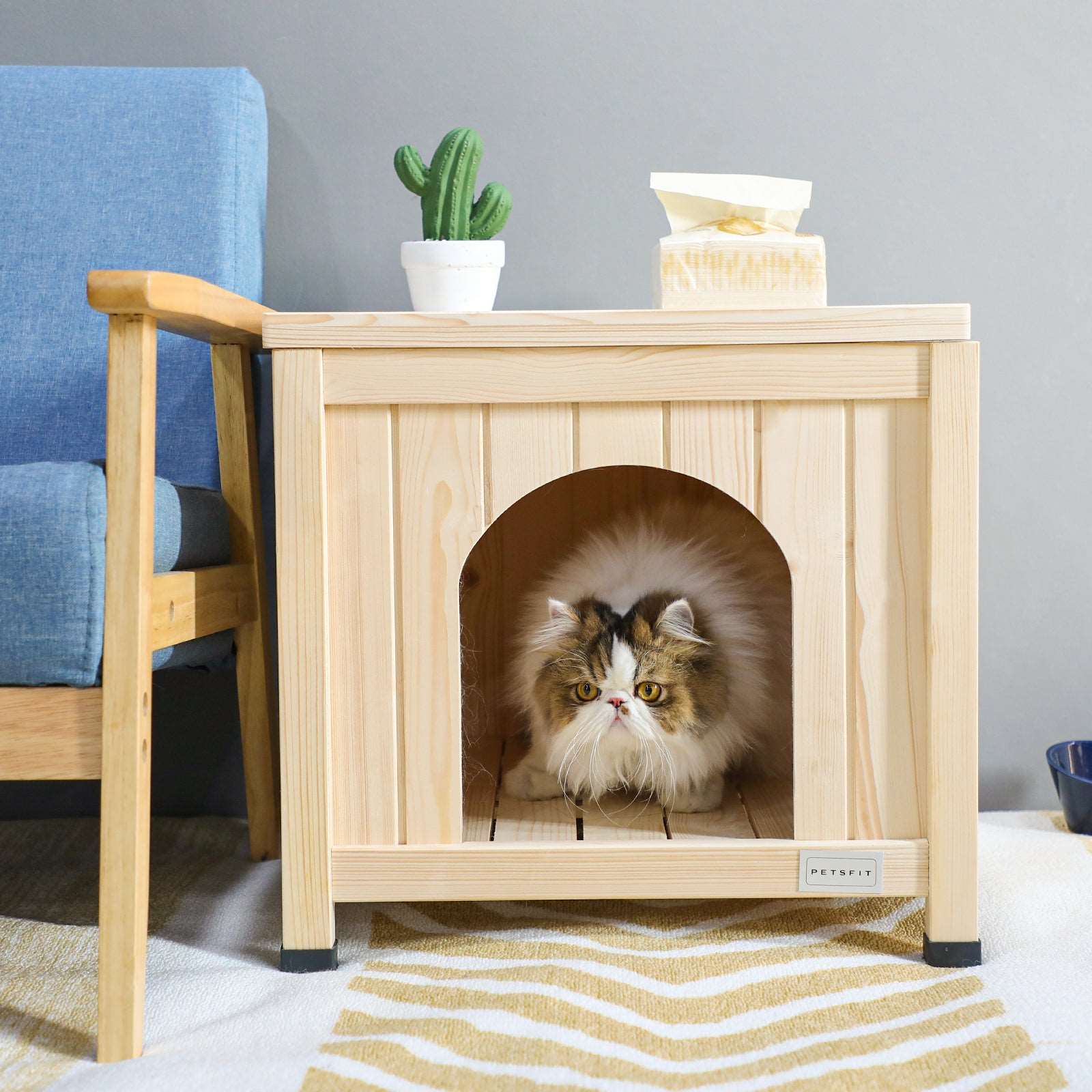 Petsfit-Indoor-Dog-House-Wood-with-Elevated-and-Ventilate-Floor-08